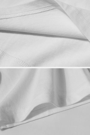 Concert Outfit Fuzzy Graffiti Print Tee