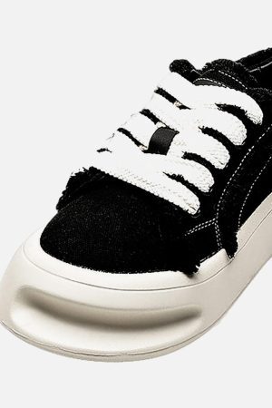 Concert Outfit Fuzzy Trim Chunk Shoes