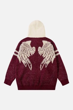 Concert Outfit Fuzzy Zipper Hooded Sweater