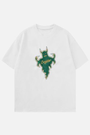 Concert Outfit Genie Flocked Graphic Tee