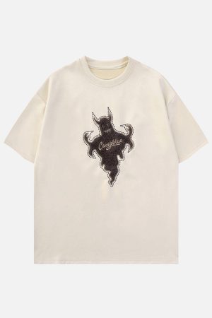 Concert Outfit Genie Flocked Graphic Tee