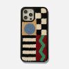Concert Outfit Geometry Patchwork Plush Mobile Phone Case