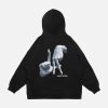 Concert Outfit Gesture Print Hoodie