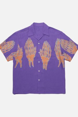 Concert Outfit Ghost Hand Ghost Claw Casual Print Shirt