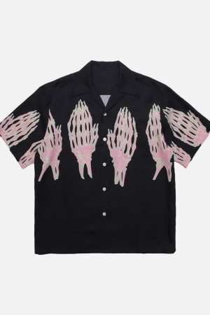 Concert Outfit Ghost Hand Ghost Claw Casual Print Shirt