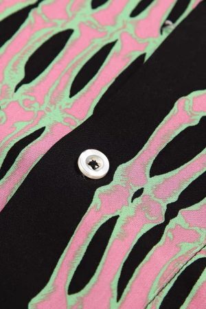 Concert Outfit Ghost Hand Ghost Claw Casual Print Shirt