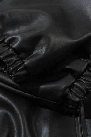 Concert Outfit Gothic Alphabet Patch Racing Collar Jacket