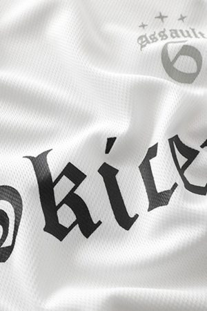 Concert Outfit Gothic Font Jersey Street Rap T-Shirt