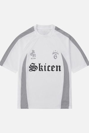 Concert Outfit Gothic Font Jersey Street Rap T-Shirt