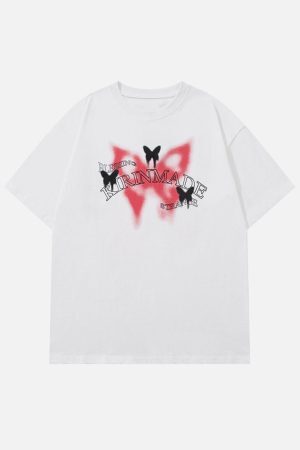Concert Outfit Gradient Butterflies Graphic Tee
