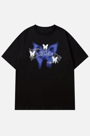 Concert Outfit Gradient Butterflies Graphic Tee
