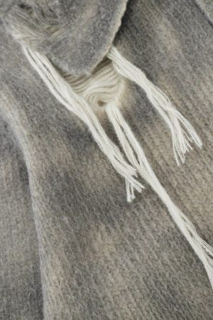 Concert Outfit Gradient Distressed Polo Sweater