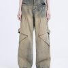 Concert Outfit Gradient Irregular Patchwork Jeans