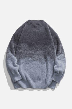 Concert Outfit Gradient Knit Sweater