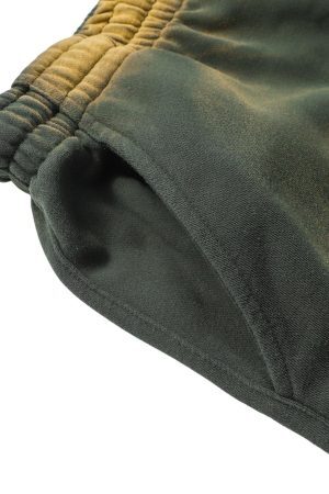 Concert Outfit Gradient Letter Print Drawstring Shorts