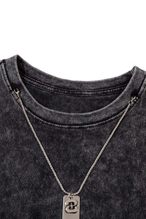 Concert Outfit Gradient Tie-Dye Raw Edge Vest