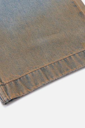 Concert Outfit Gradient Washed Loose Jeans