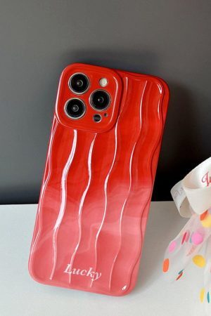 Concert Outfit Gradient Wavy Texture Mobile Phone Case