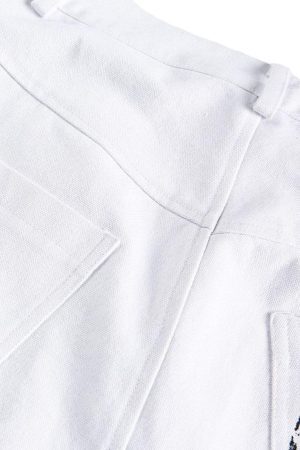 Concert Outfit Graffiti Art Denim Shorts