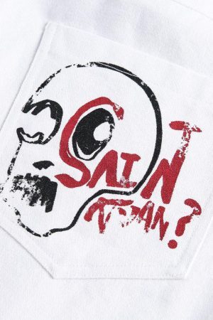 Concert Outfit Graffiti Art Denim Shorts