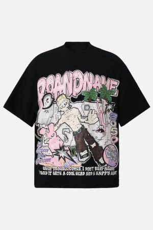 Concert Outfit Graffiti Art Graphic T-Shirt