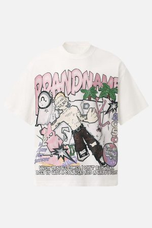 Concert Outfit Graffiti Art Graphic T-Shirt