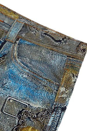 Concert Outfit Graffiti BORO Destruction Chain Jeans