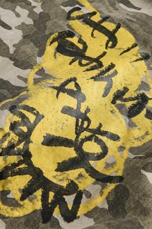 Concert Outfit Graffiti Camouflage Baseball Bomber Jacket