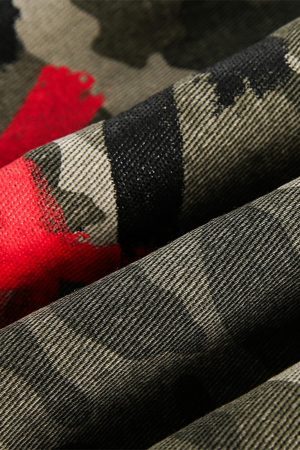 Concert Outfit Graffiti Camouflage Baseball Bomber Jacket