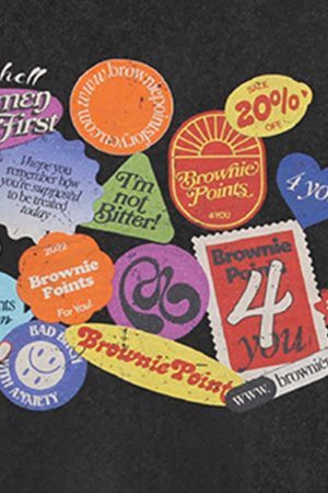 Concert Outfit Graffiti Crew Neck T-Shirt