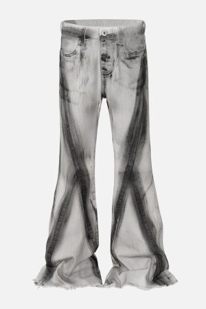 Concert Outfit Graffiti Deconstruction Jeans