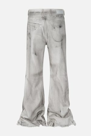 Concert Outfit Graffiti Deconstruction Jeans