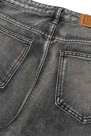 Concert Outfit Graffiti Distressed Washed Baggy Jeans