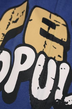 Concert Outfit Graffiti Drawstring Cotton Shorts