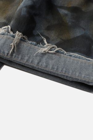 Concert Outfit Graffiti Fringe Jorts