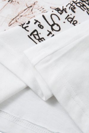 Concert Outfit Graffiti Letter Print Oversized T-Shirt