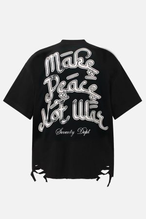 Concert Outfit Graffiti Letters Devil Design Graphic T-Shirt