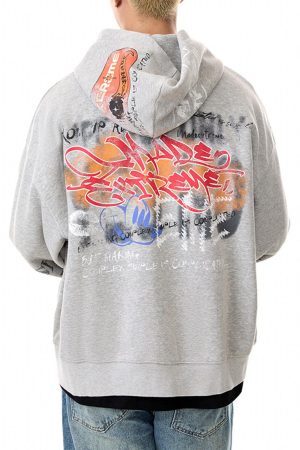 Concert Outfit Graffiti Print Streetstyle Cardigan