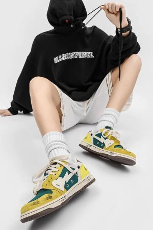 Concert Outfit Graffiti Skate Sports Casual Shoes