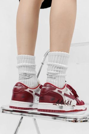 Concert Outfit Graffiti Skate Sports Casual Shoes