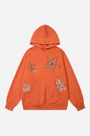 Concert Outfit Graffiti Star Hoodie