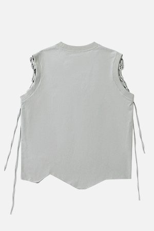 Concert Outfit Graphic Adjustable Straps Vest