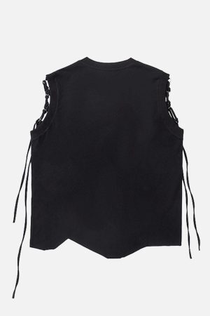 Concert Outfit Graphic Adjustable Straps Vest