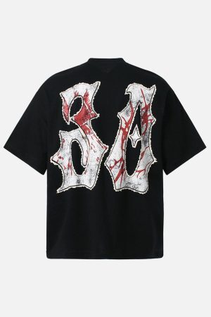 Concert Outfit Graphic 'BREAK' Print T-Shirt