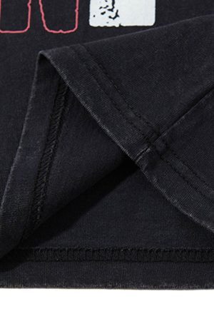 Concert Outfit Graphic Lettering Chain Vest