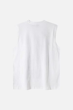 Concert Outfit Graphic Lettering Chain Vest