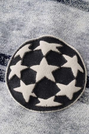 Concert Outfit Graphic Lettering Striped Oversized T-Shirt