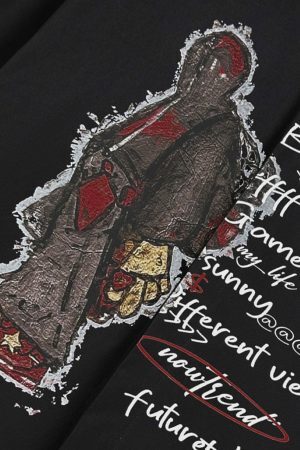 Concert Outfit Graphic Portrait Print Long-Sleeve Shirt