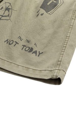 Concert Outfit Graphic Print Drawstring Shorts