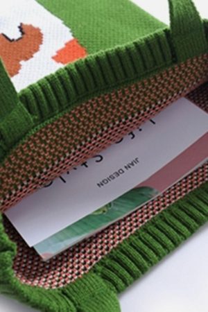 Concert Outfit Guitar Cat' Graphic Knitting Bag